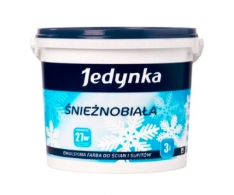 Jedynka Farba emulsyjna Śnieżnobiała 3l