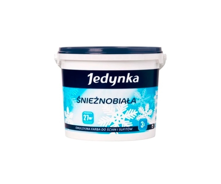 Jedynka Farba emulsyjna Śnieżnobiała 3l