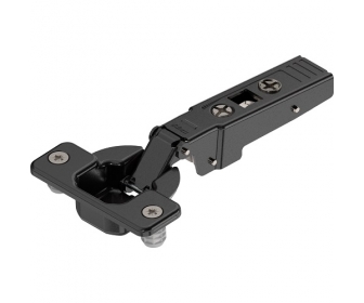 CLIP top zawias do drzwi profil. 95°, Drzwi nakładane, bez sprężyny, puszka: wciskana, czarny