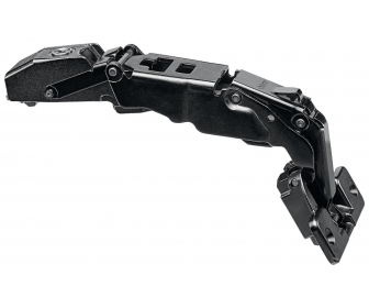 WYC. CLIP top Zawias z zerowym uskokiem 153° 155°, Drzwi nakładane, puszka: na wkręty, czarny