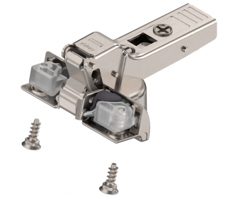 Zawias bliźniaczy do ram aluminiowych CLIP TOP 95°, BLUMOTION - cichy domyk, na wkręty, niklowany, BLUM 71B960A