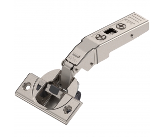 Zawias kątowy nakładany CLIP TOP 30°, BLUMOTION - cichy domyk, na wkręty, niklowany, BLUM 79B9456