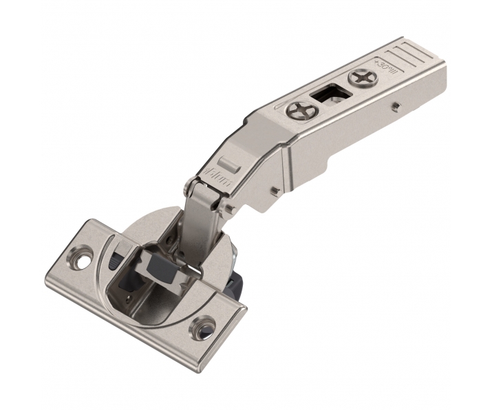 Zawias kątowy nakładany CLIP TOP 30°, BLUMOTION - cichy domyk, na wkręty, niklowany, BLUM 79B9456