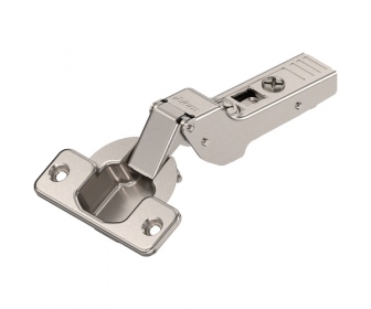 CLIP top zawias standard. 120°, Drzwi bliźniacze, puszka: na wkręty, niklowany