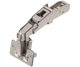 CLIP top zawias z szerokim kątem otw. 170°, Drzwi nakładane, puszka: wciskana, niklowany