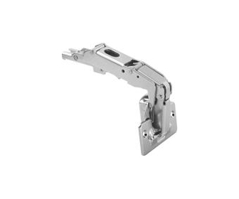 MODUL zawias z szerokim kątem otw. 170°, Drzwi nakładane, puszka: na wkręty, niklowany