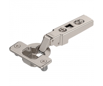 CLIP zawias standard. 100°, Drzwi nakładane, bez sprężyny, puszka: wciskana, niklowany