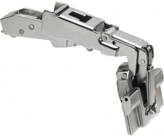 CLIP top zawias z szerokim kątem otw. 170°, Drzwi nakładane, puszka: INSERTA, niklowany