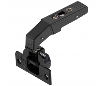 CLIP top BLUMOTION zawias do drzwi równoległych 95°, Wpuszczany, puszka: na wkręty, czarny