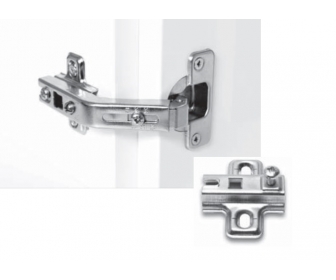 Zawias Slide on do drzwi UZUPEŁNIAJĄCY + Prowadnik Slide On H-0 bez euro