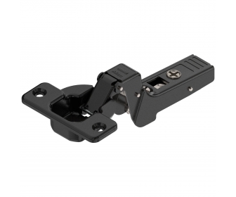 CLIP top zawias do drzwi profil. 95°, Drzwi wpuszczane, bez sprężyny, puszka: na wkręty, czarny