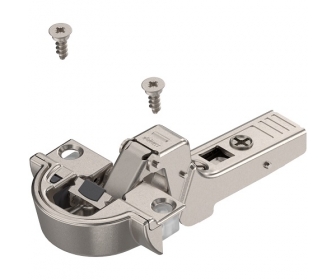 CLIP top BLUMOTION zawias do ram alumin. 95°, Drzwi wpuszczane, puszka: na wkręty, niklowany