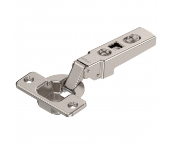 Zawias nakładany CLIP TOP 100°, bez sprężyny, na wkręty, niklowany, BLUM 70M2550