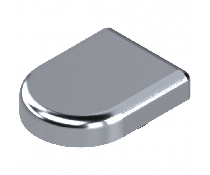 Zaślepka zawiasu do drzwi szklanych - D, chromowana BLUM 84.4120