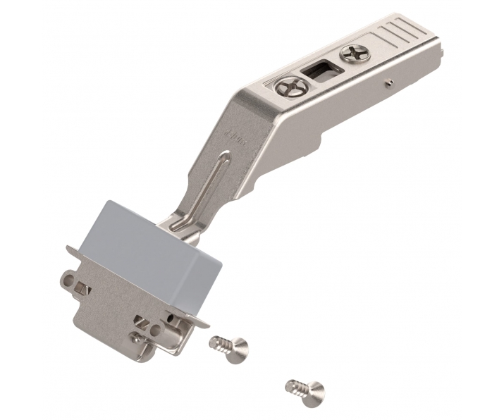 Zawias środkowy do ram aluminiowych do AVENTOS HF CLIP TOP 134°, bez sprężyny, na wkręty, niklowany, BLUM 78Z550AT