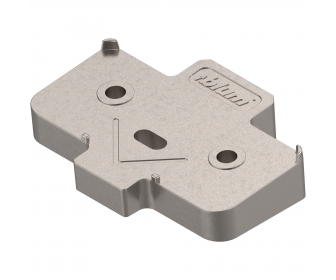 podkładka kątowa, krzyżakowa, +5°, wersja na wkręty, wysokość: 6 mm, niklowany