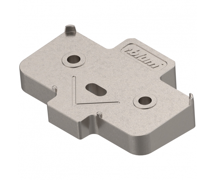 podkładka kątowa, krzyżakowa, +5°, wersja na wkręty, wysokość: 6 mm, niklowany