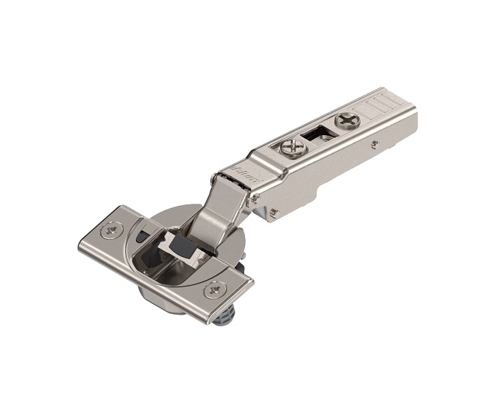Zawias nakładany CLIP TOP 110°, BLUMOTION - cichy domyk, wciskany, niklowany, BLUM 73B3580