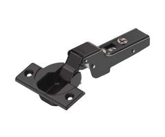 CLIP top zawias standard. 110°, Drzwi bliźniacze, bez sprężyny, puszka: na wkręty czarny