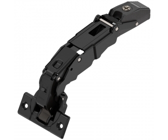 CLIP TOP BLUMOTION zawias z zerow.uskok., ze sprężyną, kąt otwarcia 155°, puszka na wkręty czarny