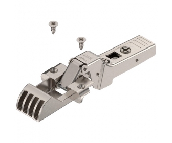 Zawias bliźniaczy do ram aluminiowych CLIP TOP 95°, na wkręty, niklowany, BLUM 71T960AB