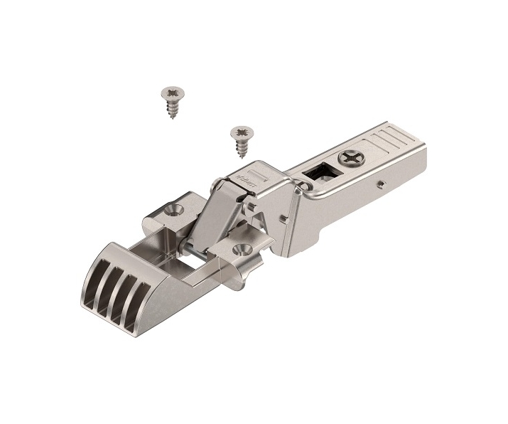 Zawias bliźniaczy do ram aluminiowych CLIP TOP 95°, na wkręty, niklowany, BLUM 71T960AB