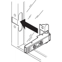 CLIP top zawias do ram alumin. 95°, Drzwi wpuszczane, puszka: na wkręty, (zawias zamknięty) czarny onyks