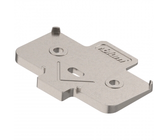 podkładka kątowa, krzyżakowa, -5°, wersja na wkręty, wysokość: 6 mm, niklowany