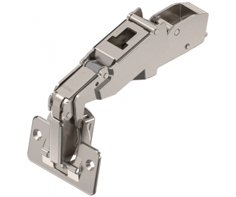 CLIP top zawias z szerokim kątem otw. 170°, Drzwi bliźniacze, bez sprężyny, puszka: na wkręty, niklowany