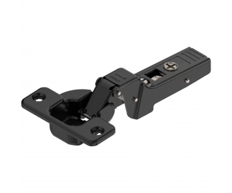 Zawias bliźniaczy CLIP TOP 95°, bez sprężyny, na wkręty, czarny, BLUM 70T9650