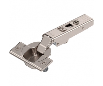 CLIP top zawias standard. 110°, Drzwi nakładane, bez sprężyny, puszka: wciskana, niklowany