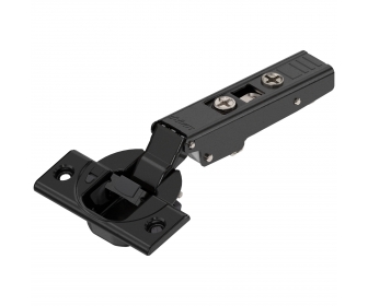 Zawias nakładany CLIP TOP 110°, BLUMOTION - cichy domyk, na wkręty, czarny, BLUM 71B3550