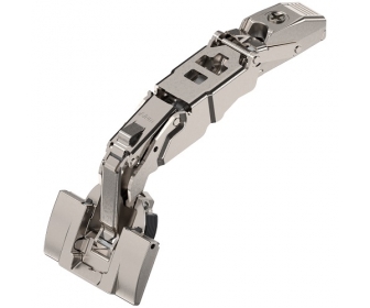 WYC. CLIP top Zawias z zerowym uskokiem 153° 155°, Drzwi nakładane, puszka: INSERTA, niklowany