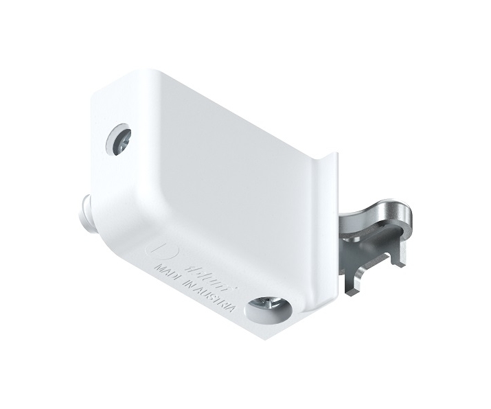 Zawieszki do szafek, lewa, wciskana, Biała