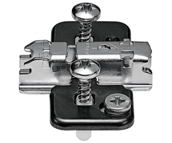 CLIP prowadnik, krzyżakowy, 3 mm, Stal, EXPANDO (zamont. specj. wkręty z     kołkiem rozporowym), RW: mimośród+czarny*P/U: 500