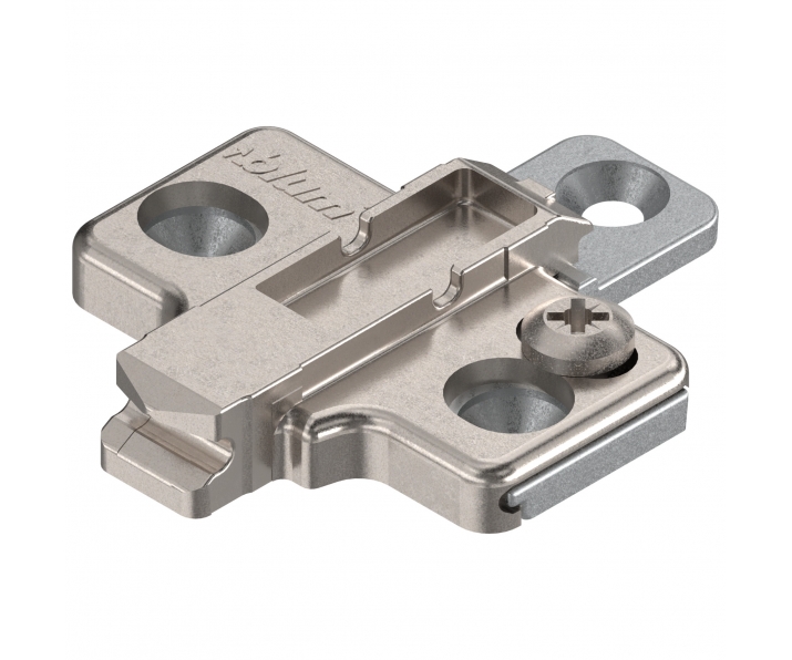 CLIP prowadnik, krzyżakowy, 0 mm, Cynk, Wkręty, RW: 2-częściowy+niklowany*P/U: 500