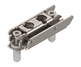 CLIP prowadnik, prosty (20/32 mm), 3 mm, Stal, EXPANDO, RW: mimośród, niklowany