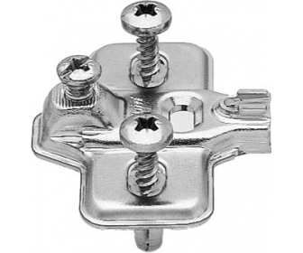 MODUL prowadnik E, krzyżakowy, 0 mm, Stal, EXPANDO, RW: otwór podłużny, niklowany