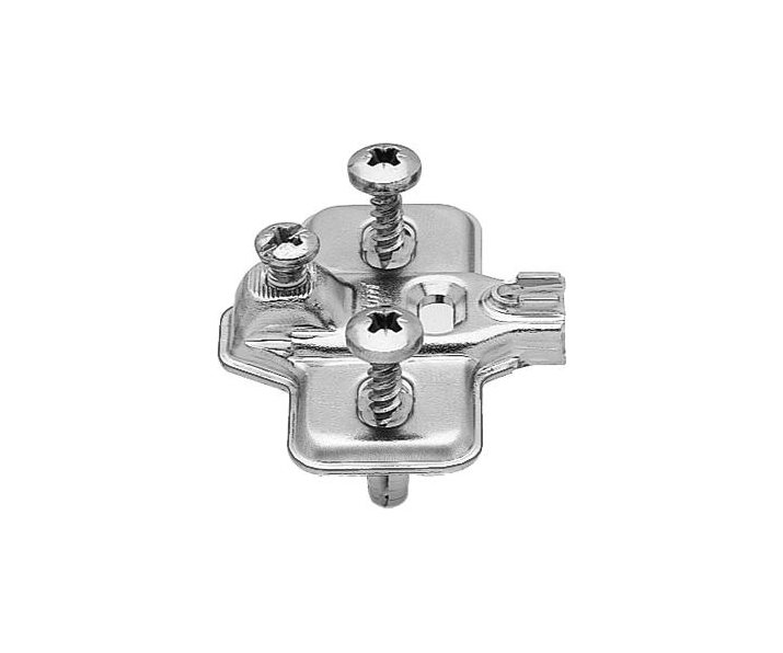 MODUL prowadnik E, krzyżakowy, 0 mm, Stal, EXPANDO, RW: otwór podłużny, niklowany