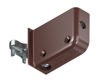 Zawieszki do szafek, prawa, na wkręty, brązowa