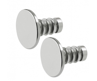 Płytka magnetyczna TIP-ON  do drzwi, na wcisk, niklowany, 2 sztuki