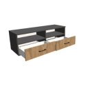Szafka RTV podwieszana: dwie szuflady + górna przestrzeń