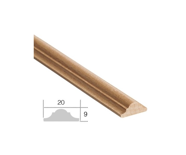 ARTE EM00606L Listwa drewniana ozdobna 20x8x1200mm