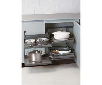 PEKA 005.506.KPL/A MAGIC-CORNER COMFORT ARENA STYLE 1000/ 600/ LEWY/ ANTRACYT 