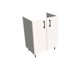 Szafka pod umywalkę na nóżkach bez blendy