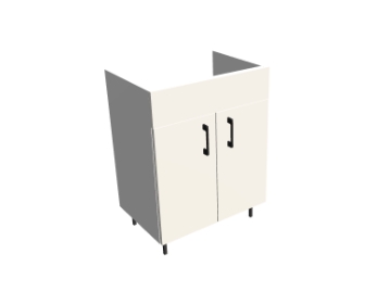 Szafka pod umywalkę na nóżkach z blendą