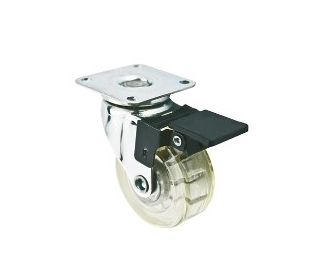 KM-01.FI35H Kółko obrotowe Z HAMULCEM średnica 35mm, udźwig 30kg