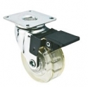 KM-01.FI35H Kółko obrotowe Z HAMULCEM średnica 35mm, udźwig 30kg