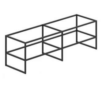 WYPRZEDAŻ GAMET SR21-1500-L2 Stelaż stolika RTV 450x1500x450[mm], czarny strukturalny