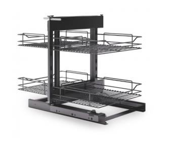 Kosz cargo narożny MAGIC KOMFORT PRESTIGE 800, P68 antracyt, NOMET W-6000-800.P68